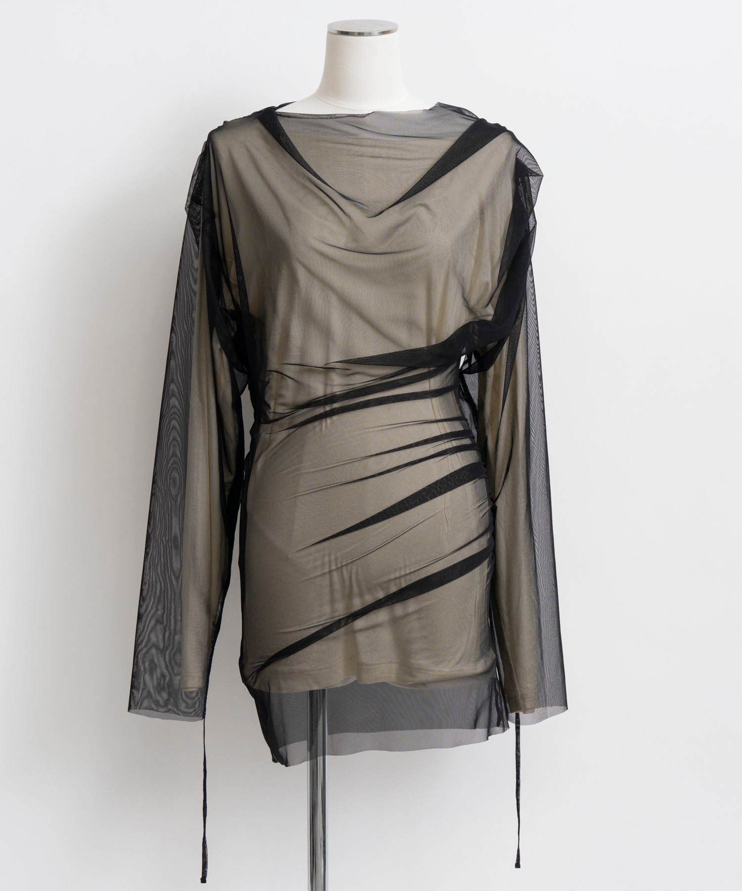 【26AUTUMN PRE-ORDER】Sheer Layered Drape Top