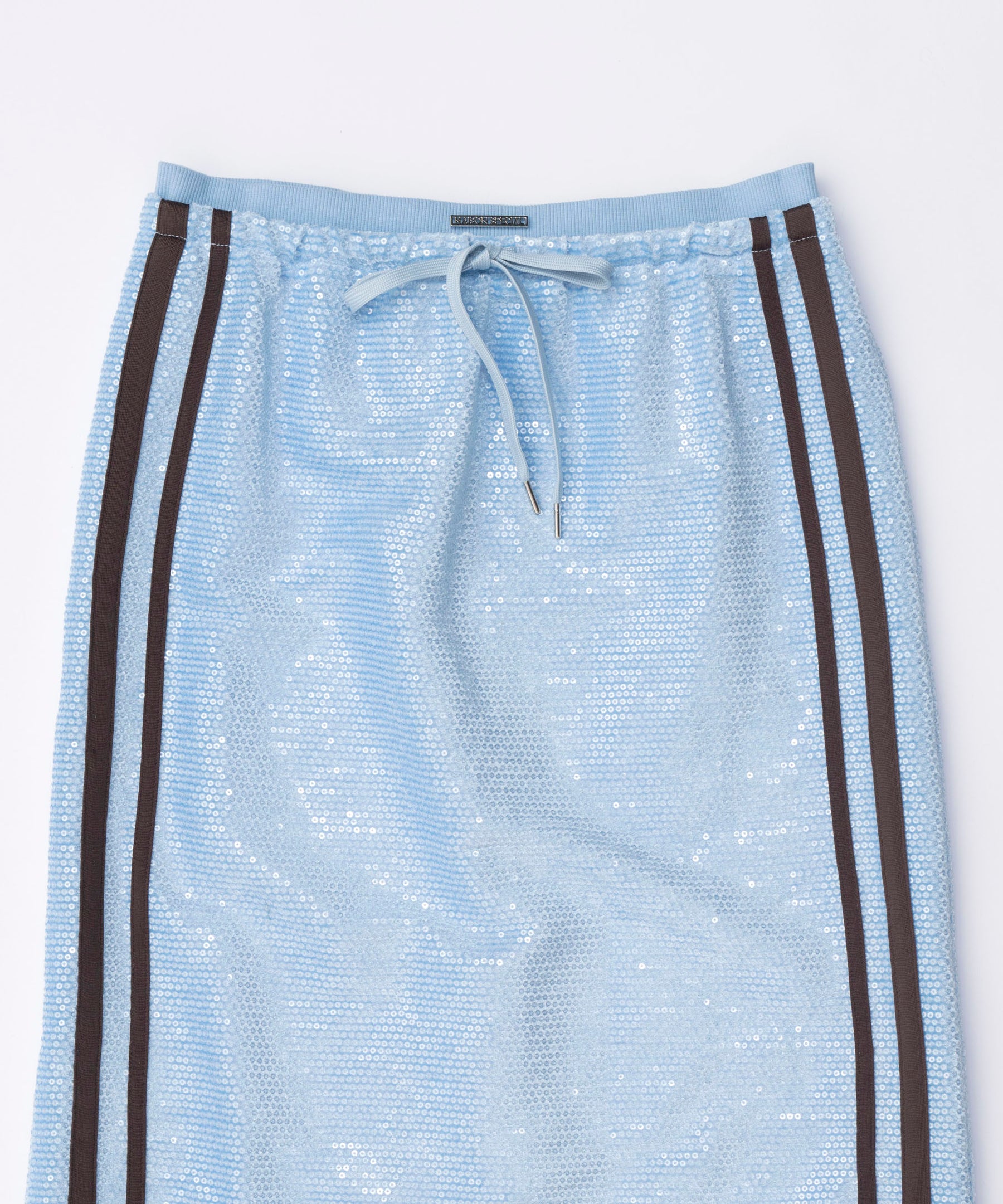 【24SPRING PRE-ORDER】Sequins Side Line Track Skirt