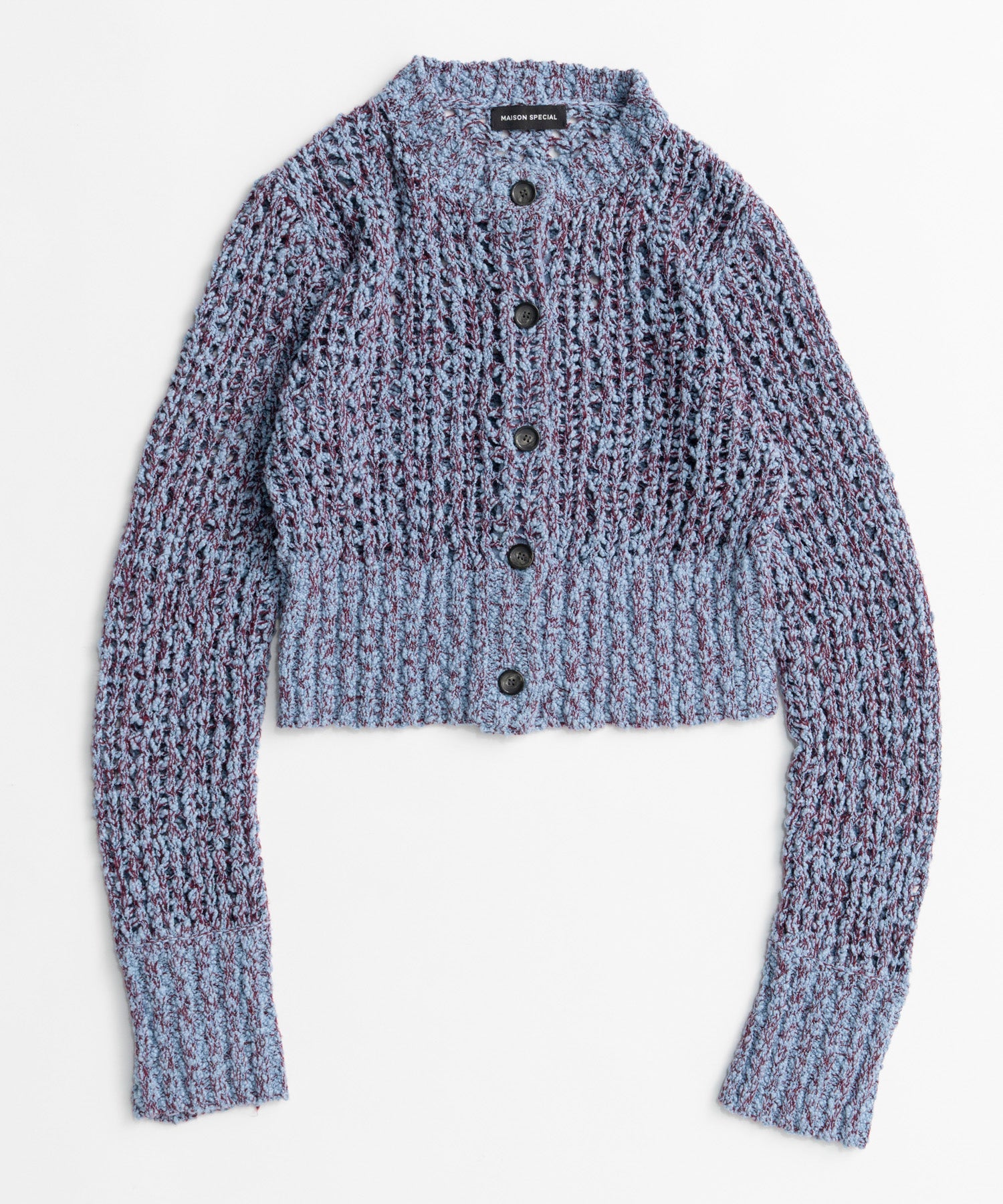 【26AUTUMN PRE-ORDER】Mesh Slub Compact Cardigan