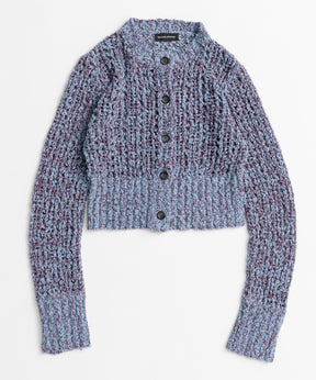 【26AUTUMN PRE-ORDER】Mesh Slub Compact Cardigan