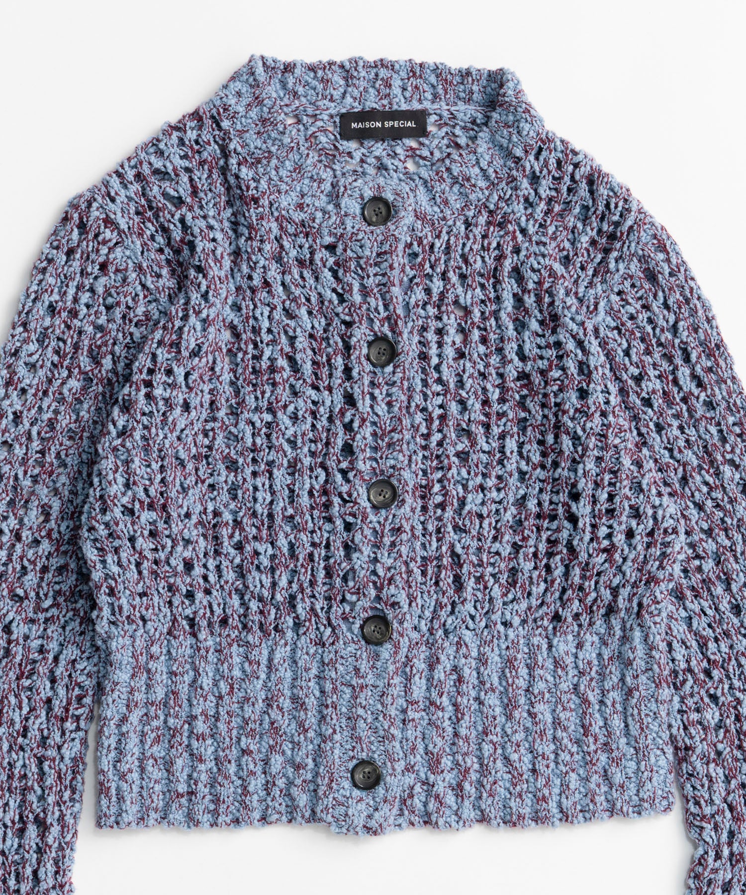 【26AUTUMN PRE-ORDER】Mesh Slub Compact Cardigan