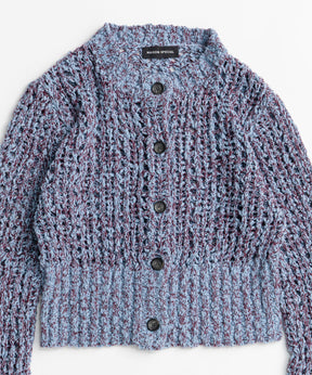 【26AUTUMN PRE-ORDER】Mesh Slub Compact Cardigan