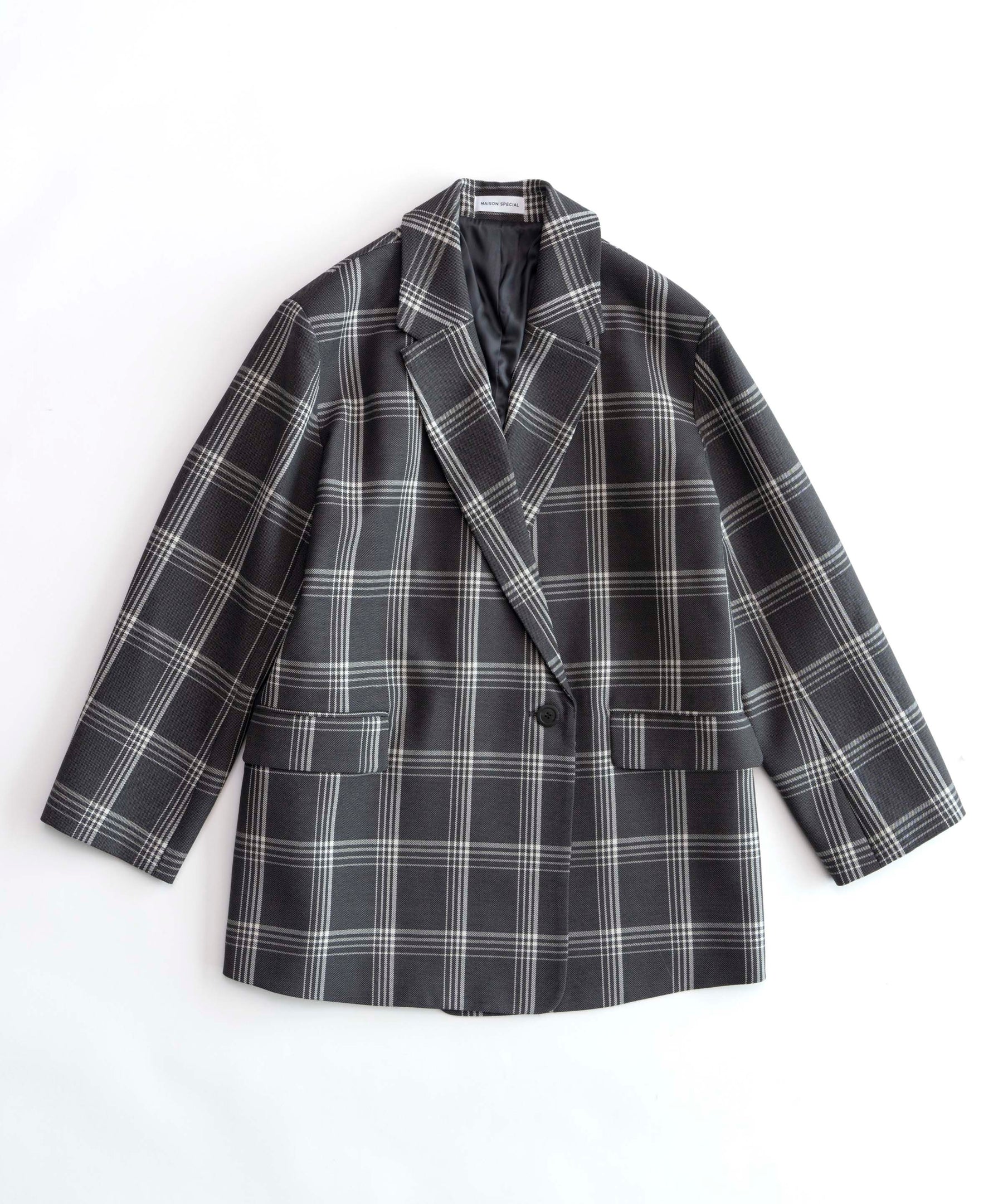 maison specialメゾンスペシャル　Check Over Jacket