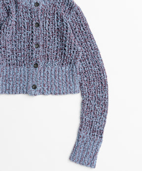 【26AUTUMN PRE-ORDER】Mesh Slub Compact Cardigan