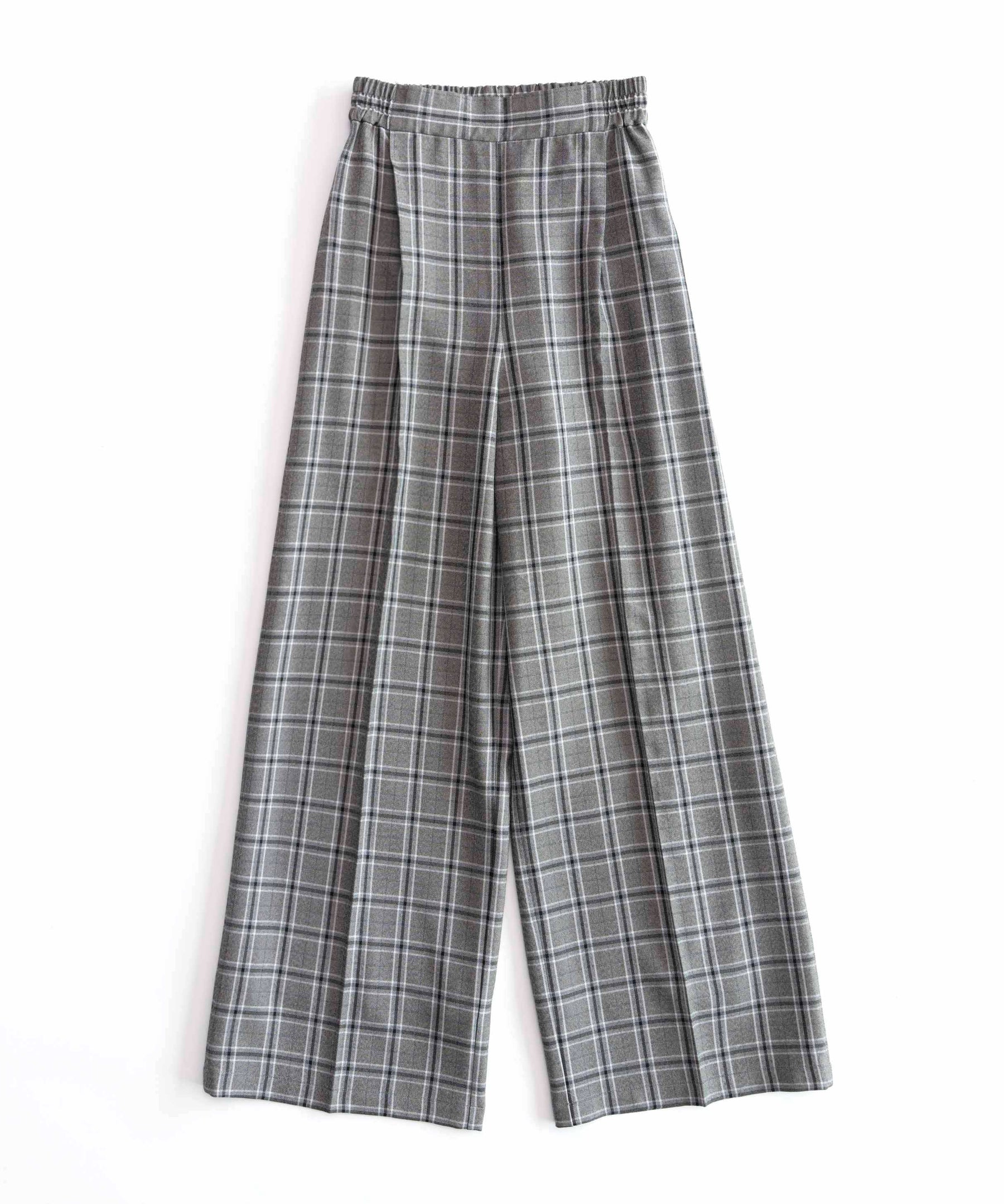 【SALE】Check Wide Easy Pants