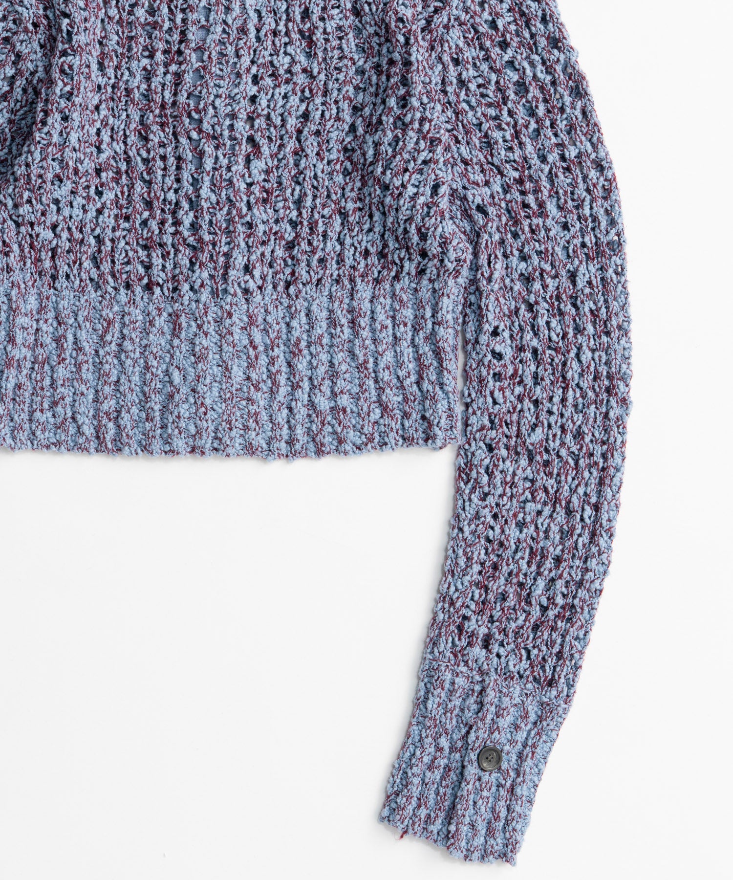 【26AUTUMN PRE-ORDER】Mesh Slub Compact Cardigan