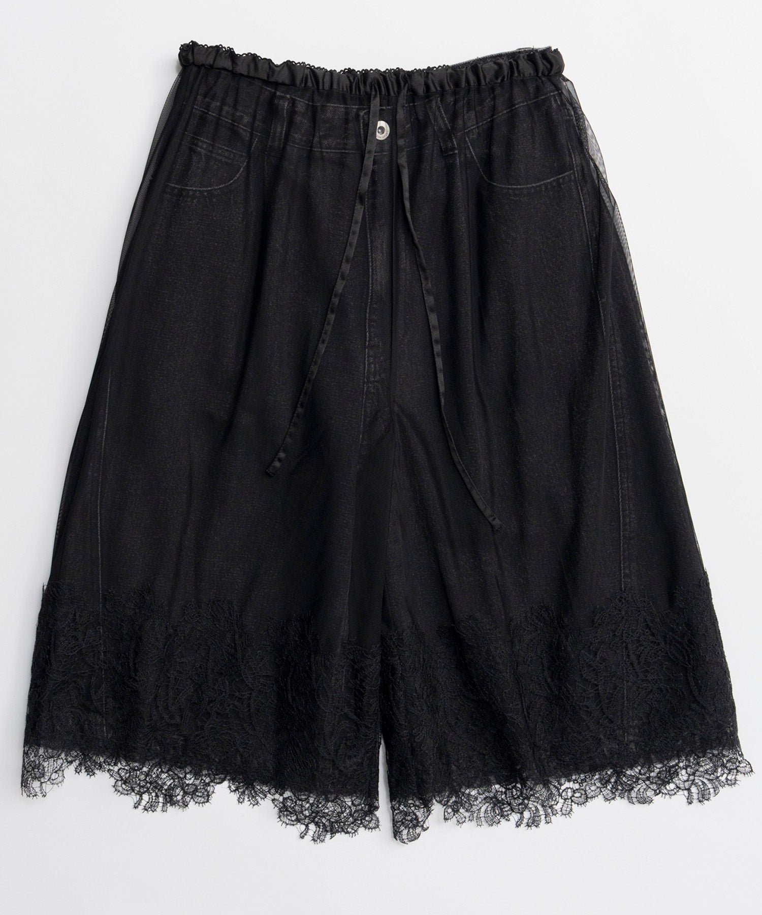 【26SPRING PRE-ORDER】Multi-Way Layered Denim Shorts