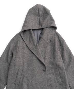 【24AUTUMN PRE-ORDER】Cashmere Beaver Processing Hood Coat