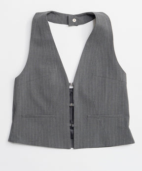 【26SPRING PRE-ORDER】Suiting Halter Neck Vest