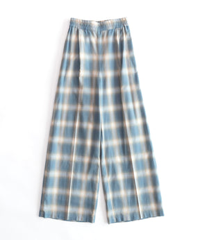 【SALE】Check Wide Easy Pants