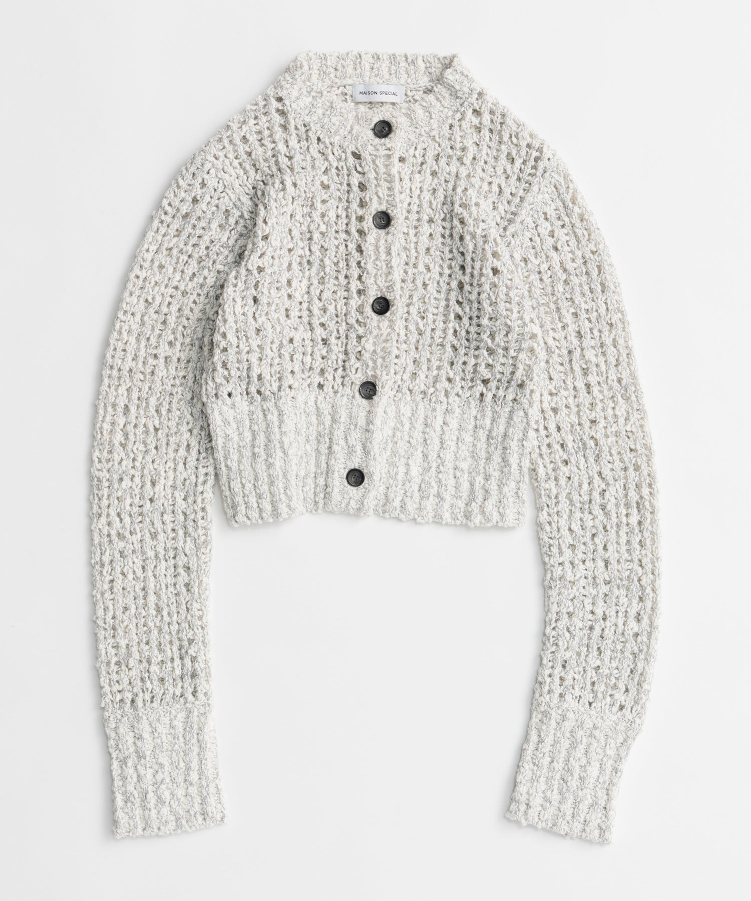 【26AUTUMN PRE-ORDER】Mesh Slub Compact Cardigan