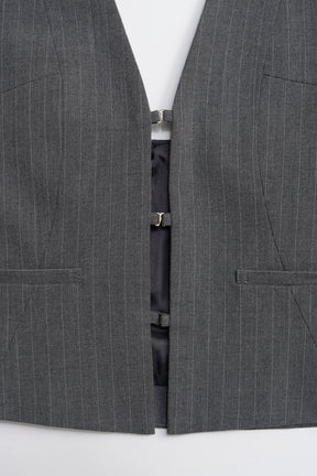 【26SPRING PRE-ORDER】Suiting Halter Neck Vest