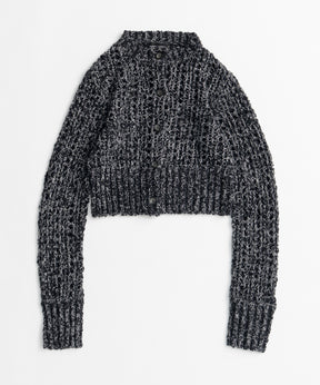 【26AUTUMN PRE-ORDER】Mesh Slub Compact Cardigan