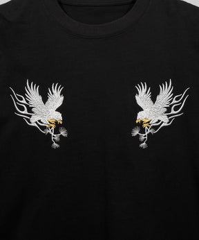 EAGLE EMBROIDERY PRIME-OVER CREW NECK T-SHIRT