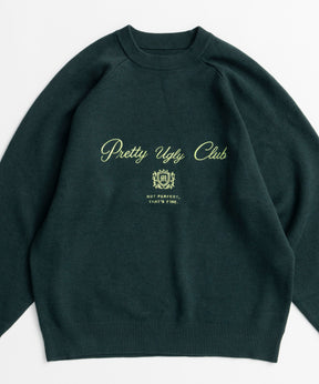 【26AUTUMN PRE-ORDER】Pretty Ugly Club Logo Knit