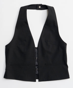 【26SPRING PRE-ORDER】Suiting Halter Neck Vest