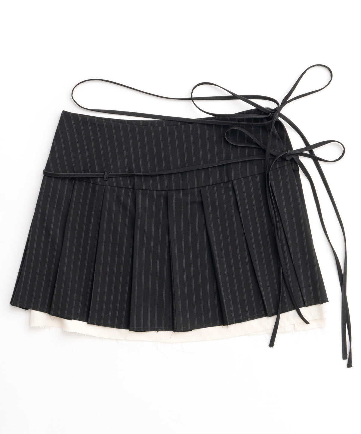 【24AUTUMN PRE-ORDER】Pleats Wrap Mini Skirt