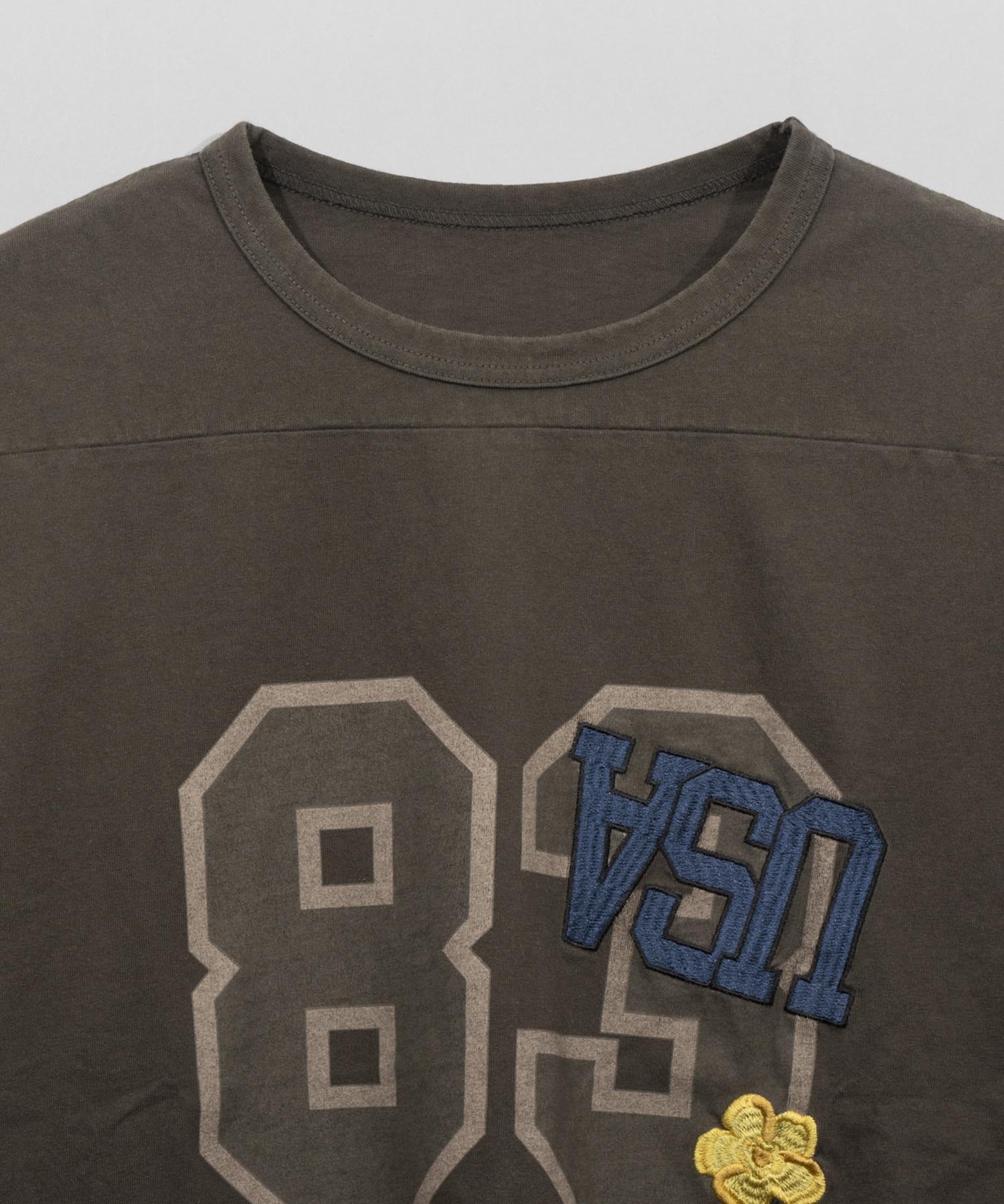 【24SS PRE-ORDER】Numbering USA Embroidery Prime-Over Football Crew Neck T-shirt