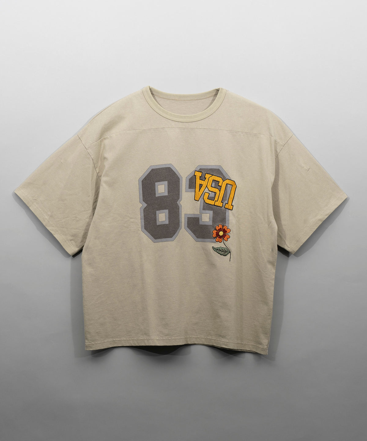 【24SS PRE-ORDER】Numbering USA Embroidery Prime-Over Football Crew Neck T-shirt