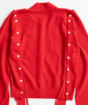 【26AUTUMN PRE-ORDER】Bow-Tie Crew Cardigan