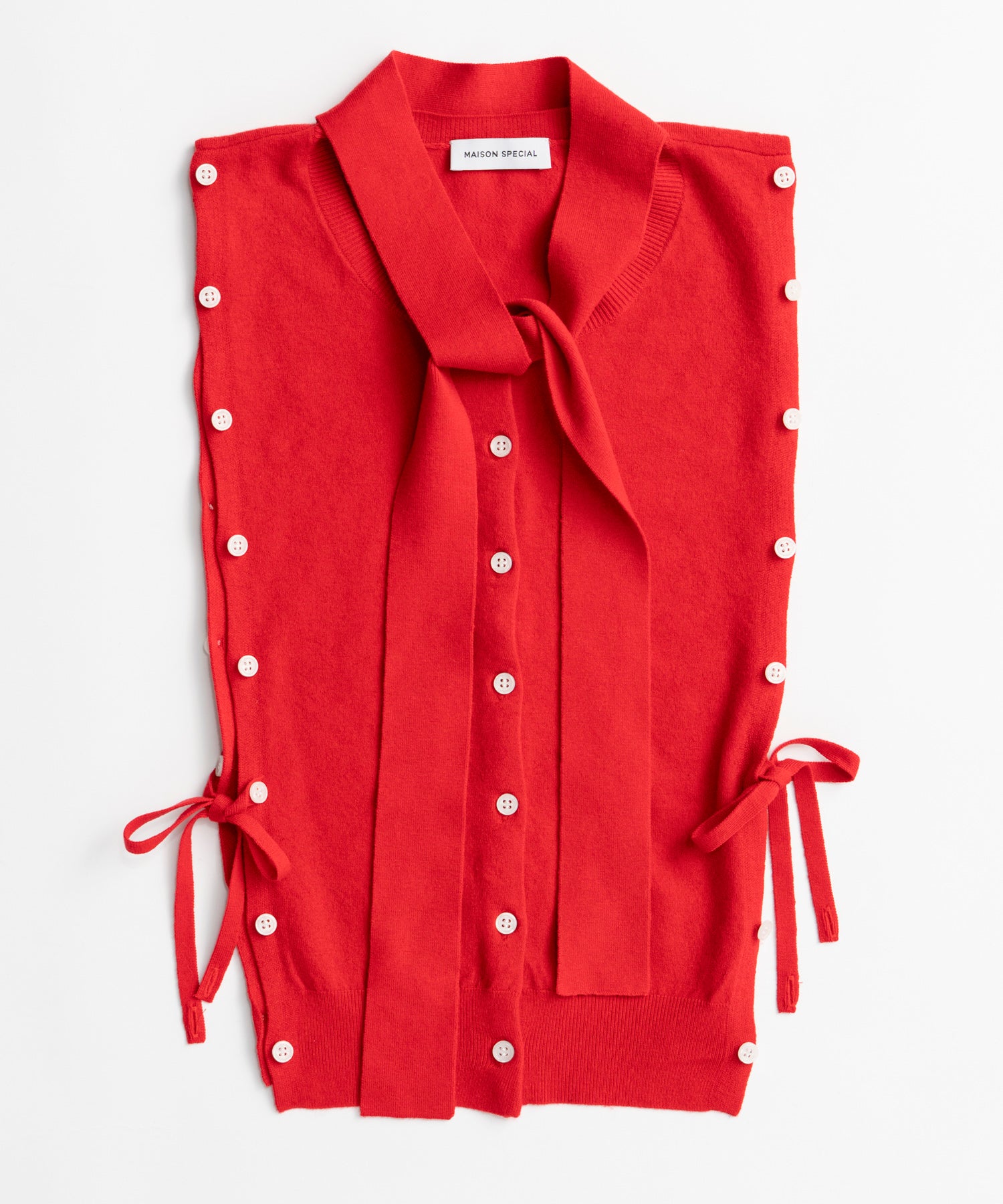 【26AUTUMN PRE-ORDER】Bow-Tie Crew Cardigan