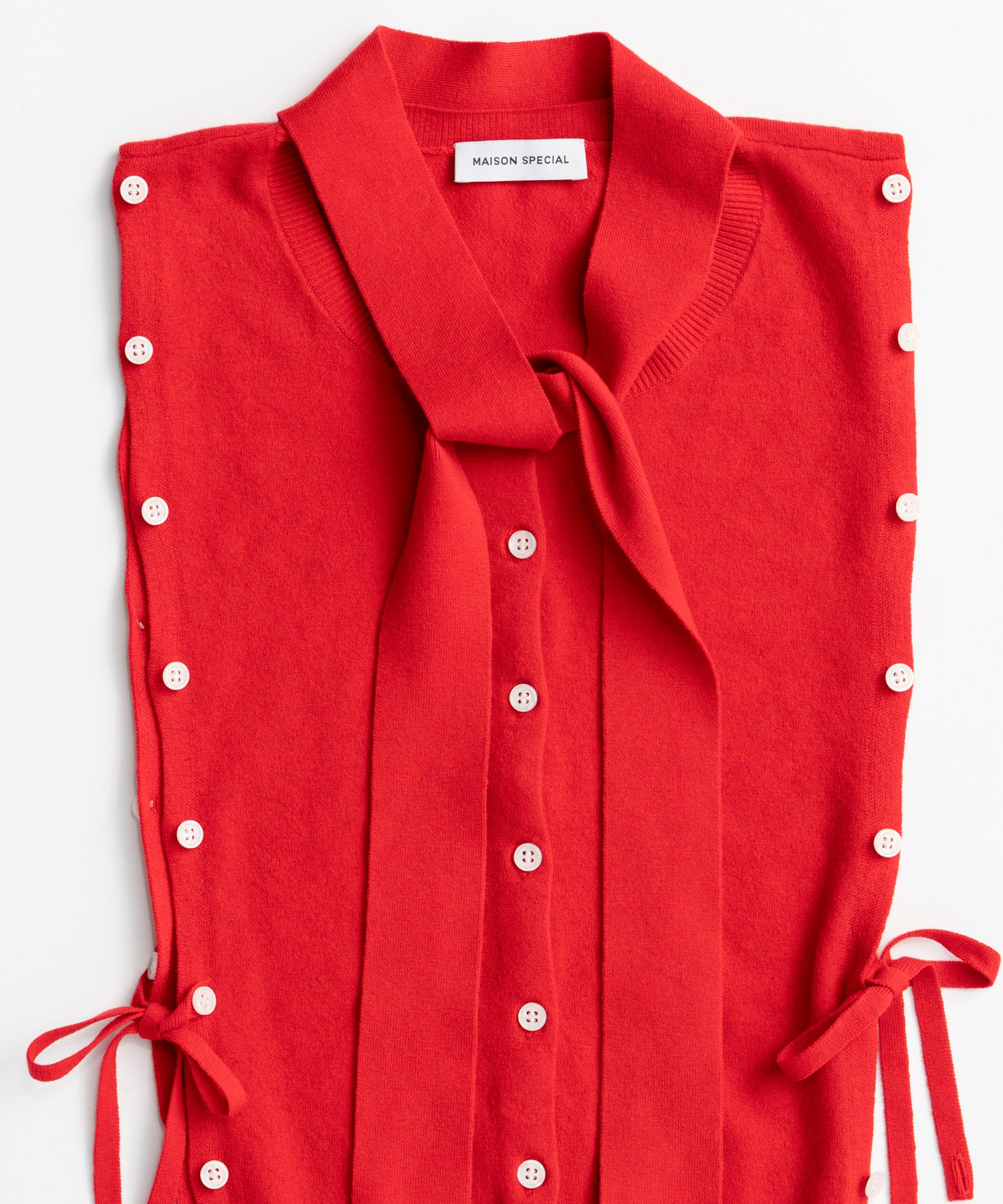 【26AUTUMN PRE-ORDER】Bow-Tie Crew Cardigan