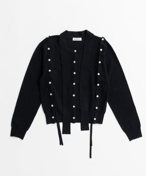 【26AUTUMN PRE-ORDER】Bow-Tie Crew Cardigan