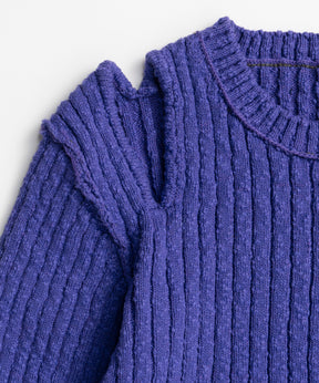 【26AUTUMN PRE-ORDER】Wide Slit Knit Top
