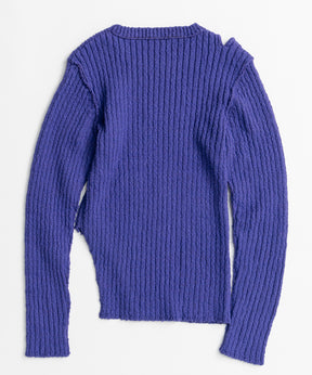 【26AUTUMN PRE-ORDER】Wide Slit Knit Top