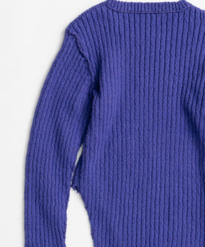 【26AUTUMN PRE-ORDER】Wide Slit Knit Top