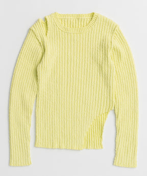 【26AUTUMN PRE-ORDER】Wide Slit Knit Top
