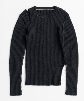 【26AUTUMN PRE-ORDER】Wide Slit Knit Top