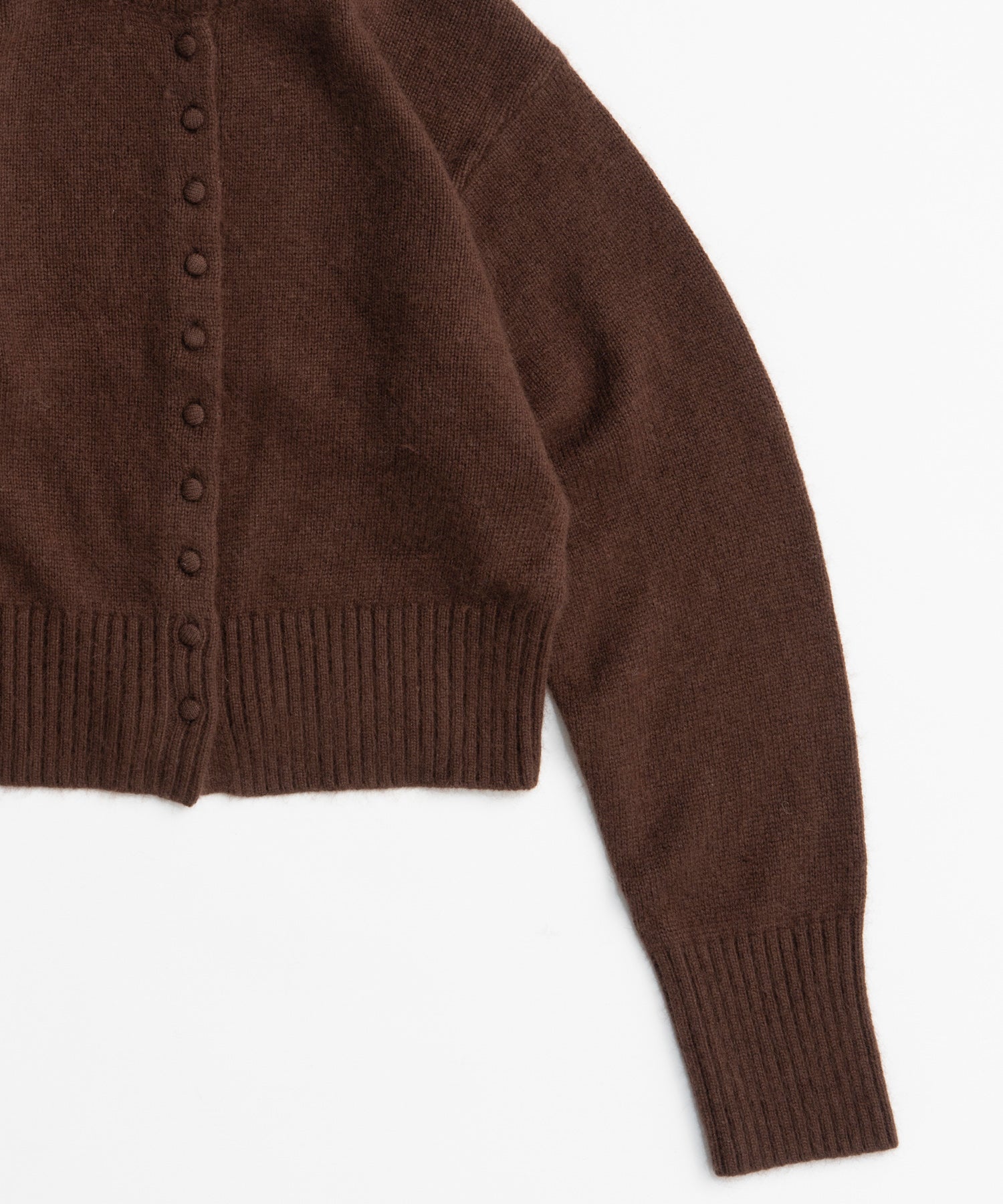 【26AUTUMN PRE-ORDER】Raccoon Blend Stand Collar Cardigan