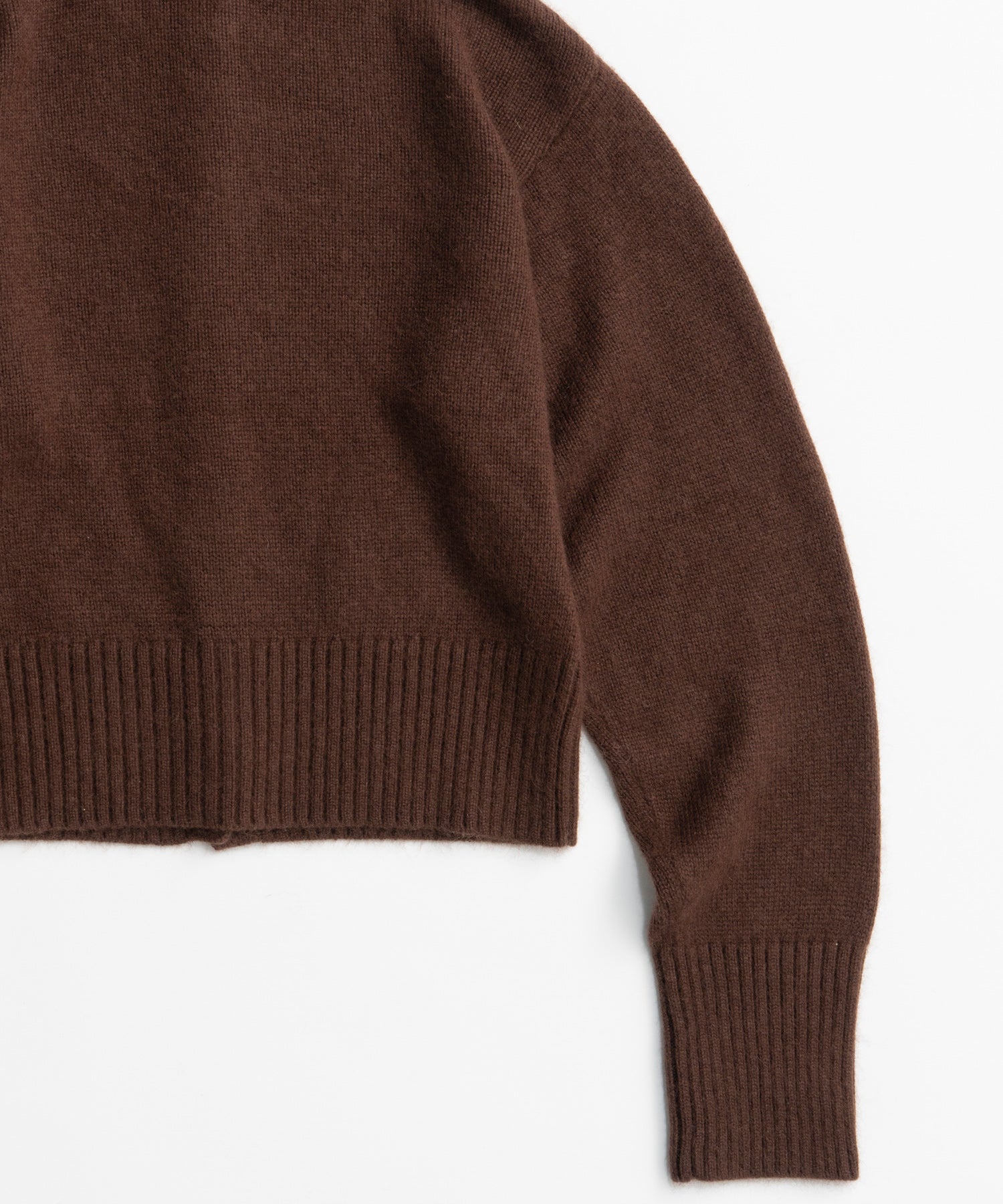 【26AUTUMN PRE-ORDER】Raccoon Blend Stand Collar Cardigan