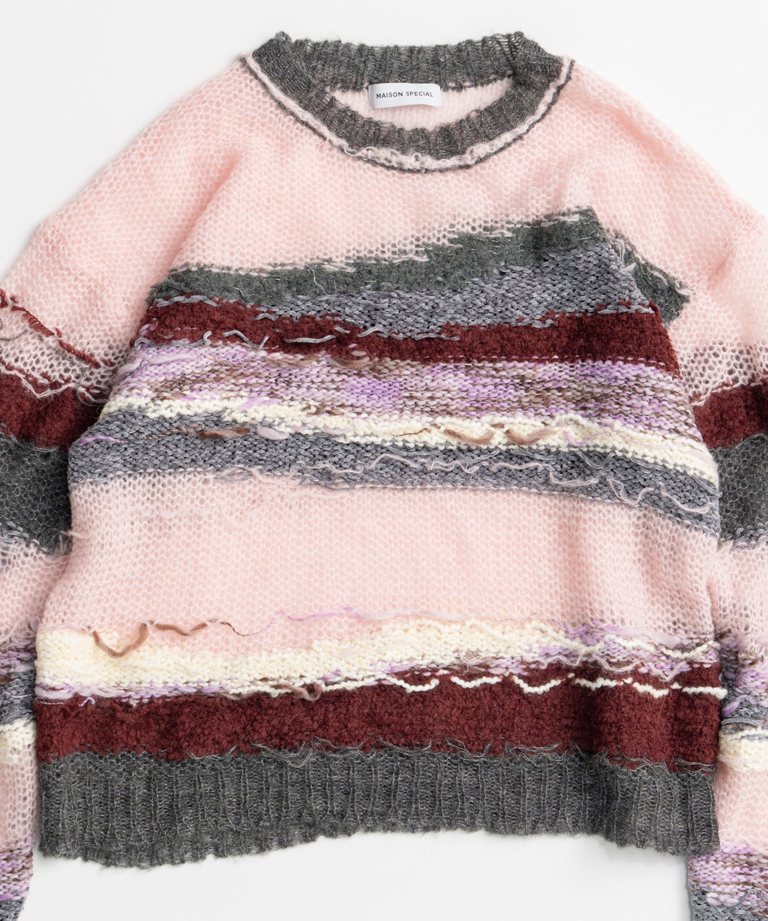【26AUTUMN PRE-ORDER】Multi-Border Sheer Knit