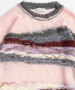 【26AUTUMN PRE-ORDER】Multi-Border Sheer Knit