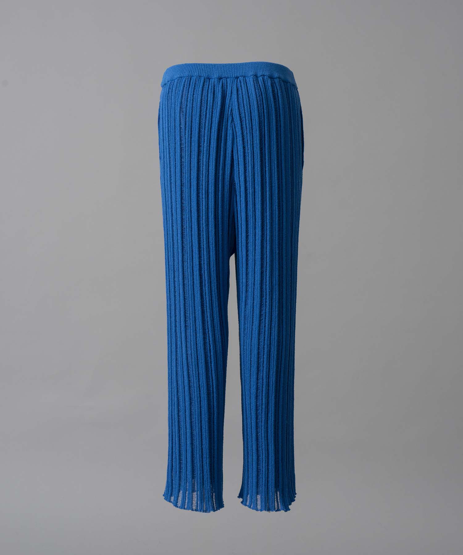 【24AW PRE-ORDER】Prime-Wide Sheer Rib Knit Pants