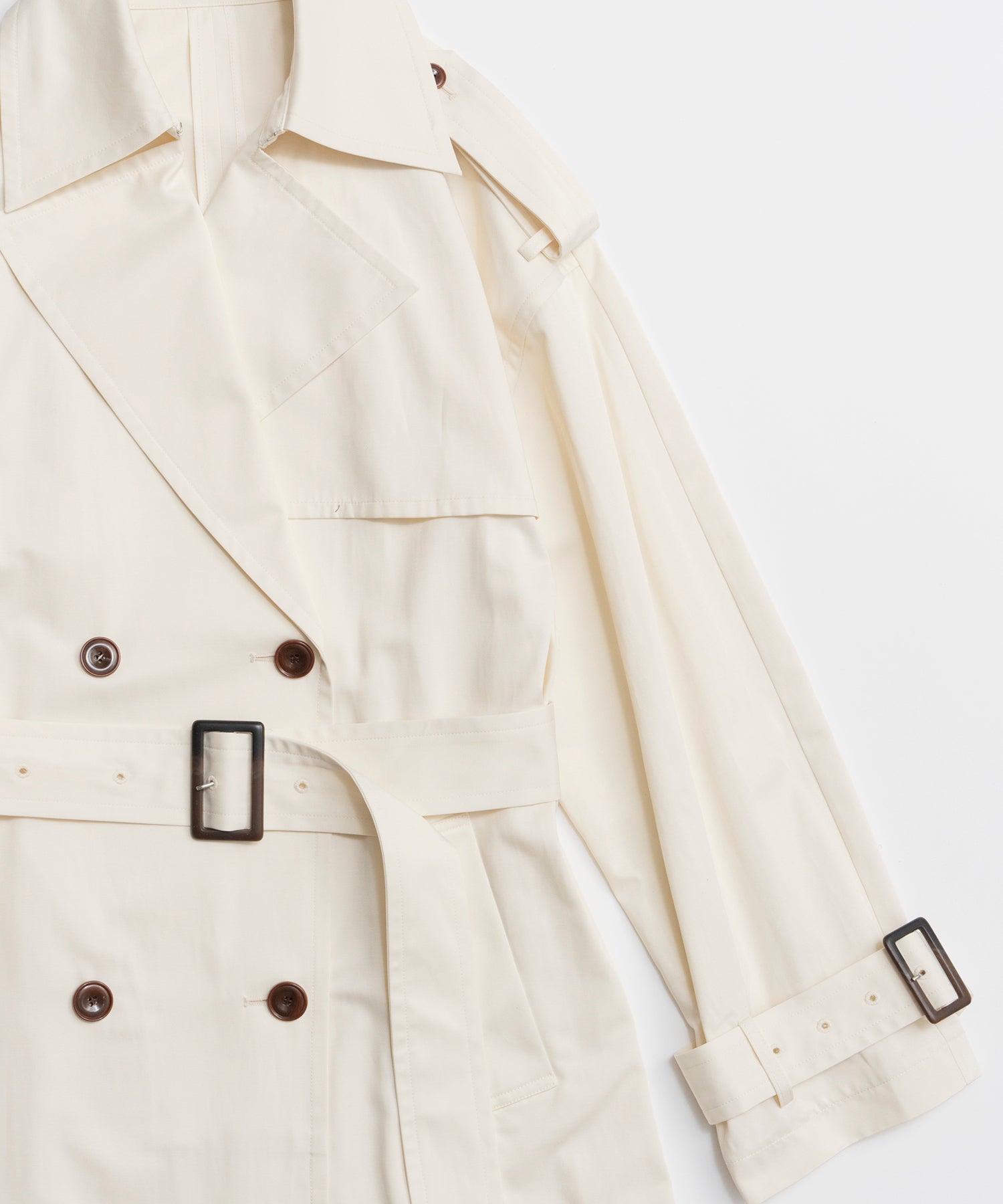 【26SPRING PRE-ORDER】Drape Scarf Long Trench Coat