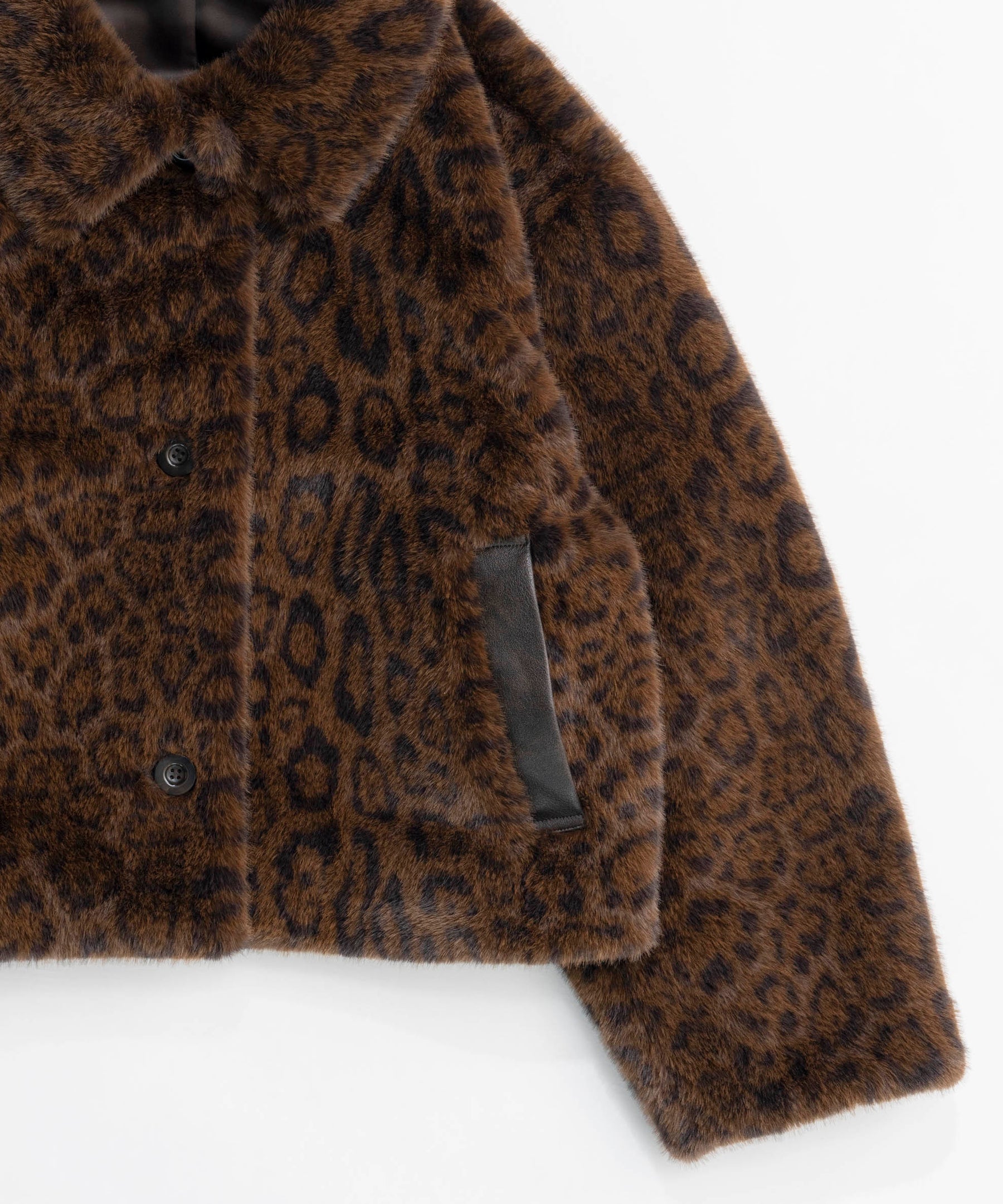 【24WINTER PRE-ORDER】Faux Fur Leopard Coat