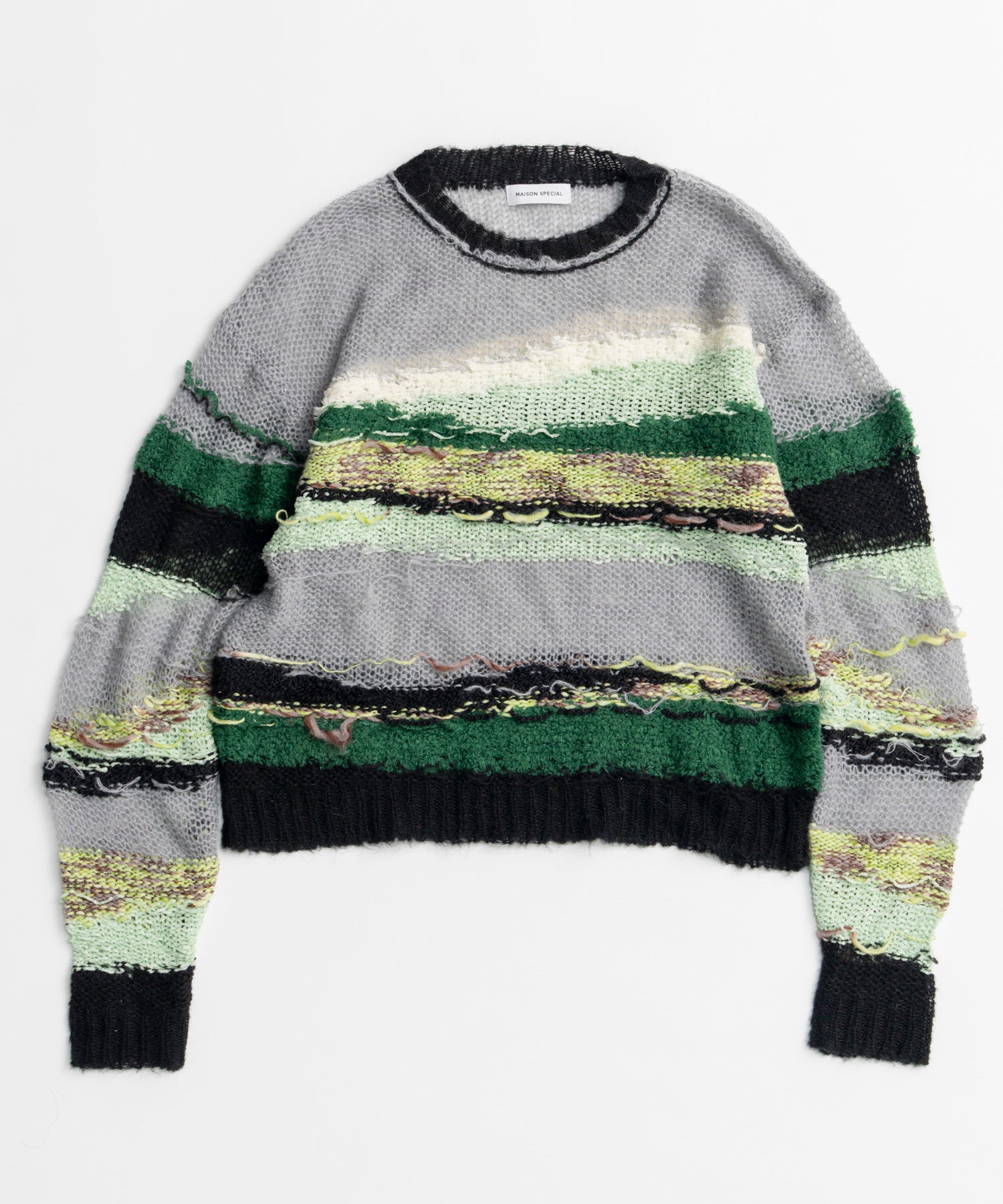 【26AUTUMN PRE-ORDER】Multi-Border Sheer Knit