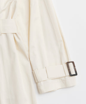 【26SPRING PRE-ORDER】Drape Scarf Long Trench Coat