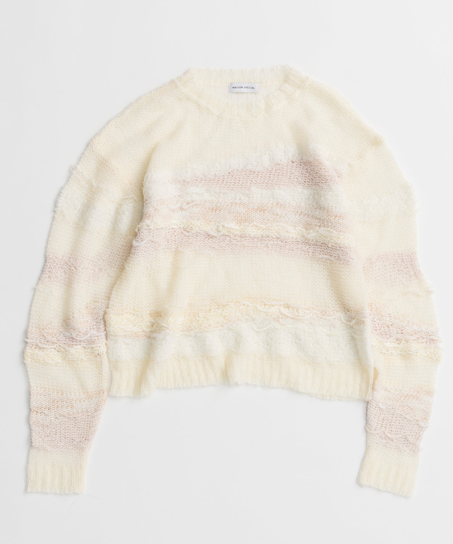 【26AUTUMN PRE-ORDER】Multi-Border Sheer Knit