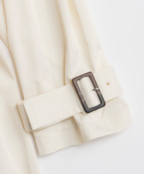 【26SPRING PRE-ORDER】Drape Scarf Long Trench Coat