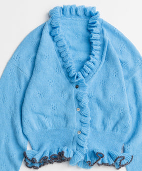 【26AUTUMN PRE-ORDER】V-Neck Frill Cardigan