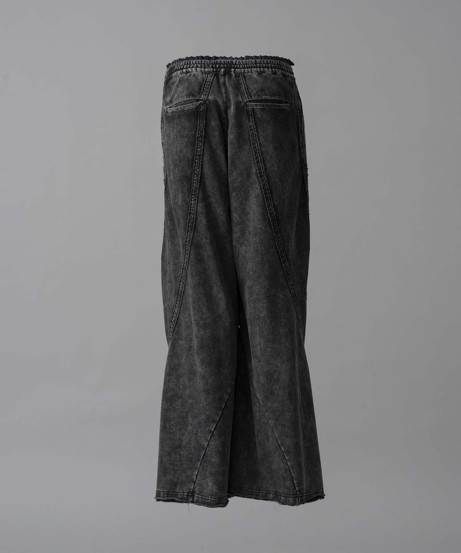 【24AW PRE-ORDER】Chemical Over-Dyed Inside-Out Sweat Wide Pants