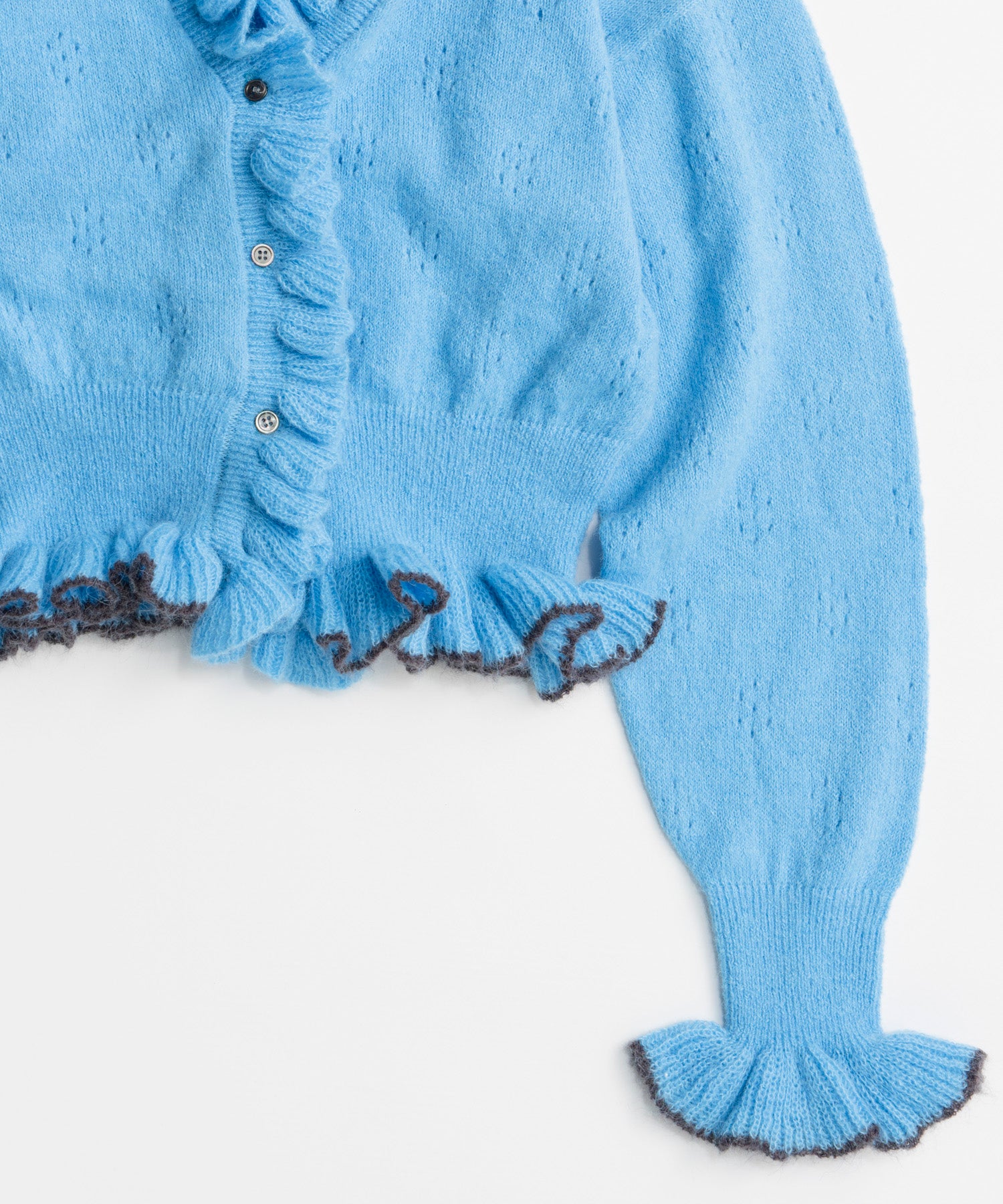 【26AUTUMN PRE-ORDER】V-Neck Frill Cardigan
