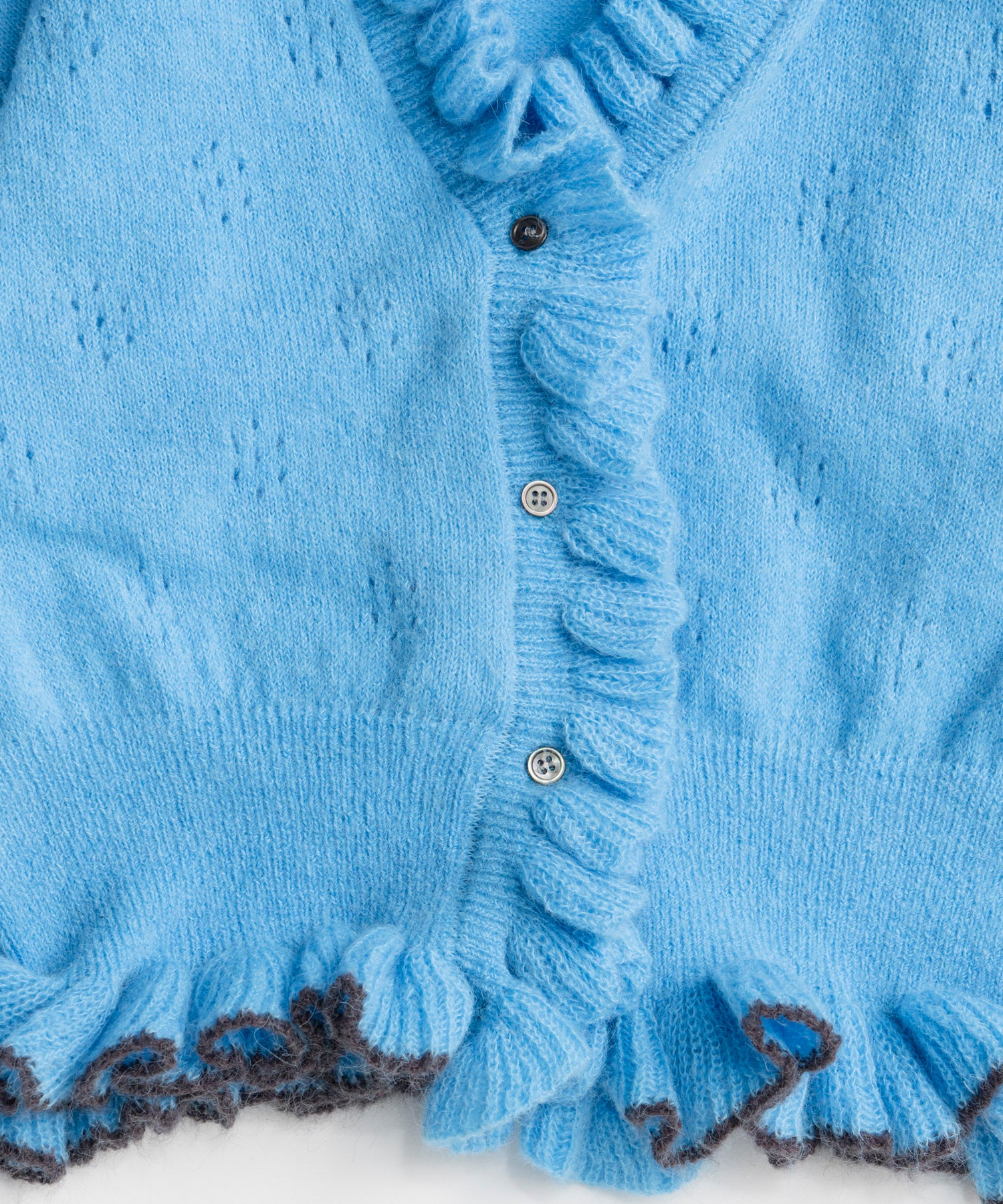 【26AUTUMN PRE-ORDER】V-Neck Frill Cardigan