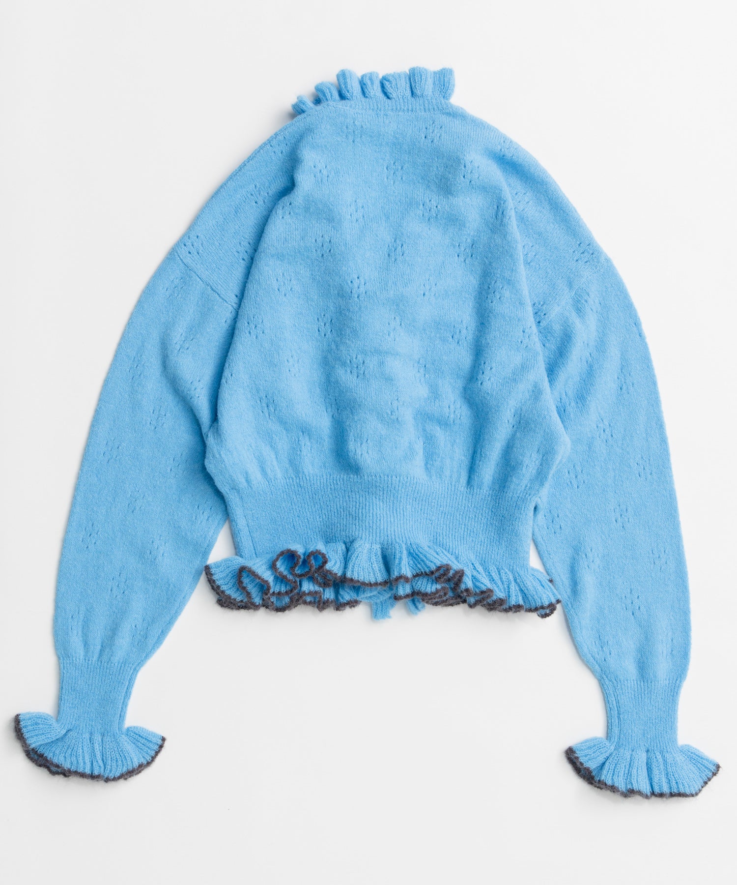 【26AUTUMN PRE-ORDER】V-Neck Frill Cardigan