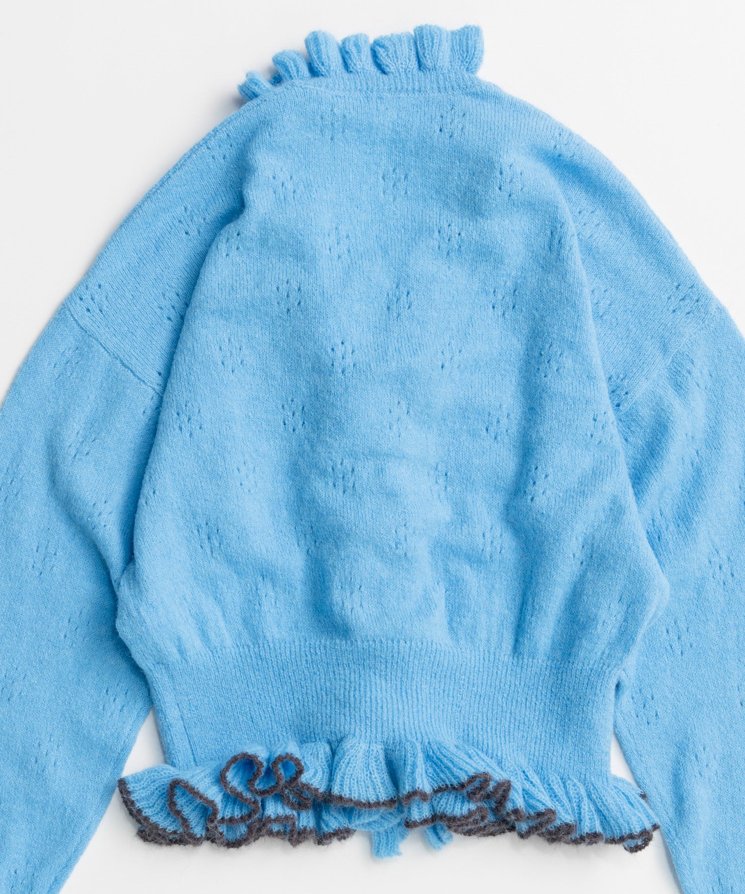 【26AUTUMN PRE-ORDER】V-Neck Frill Cardigan