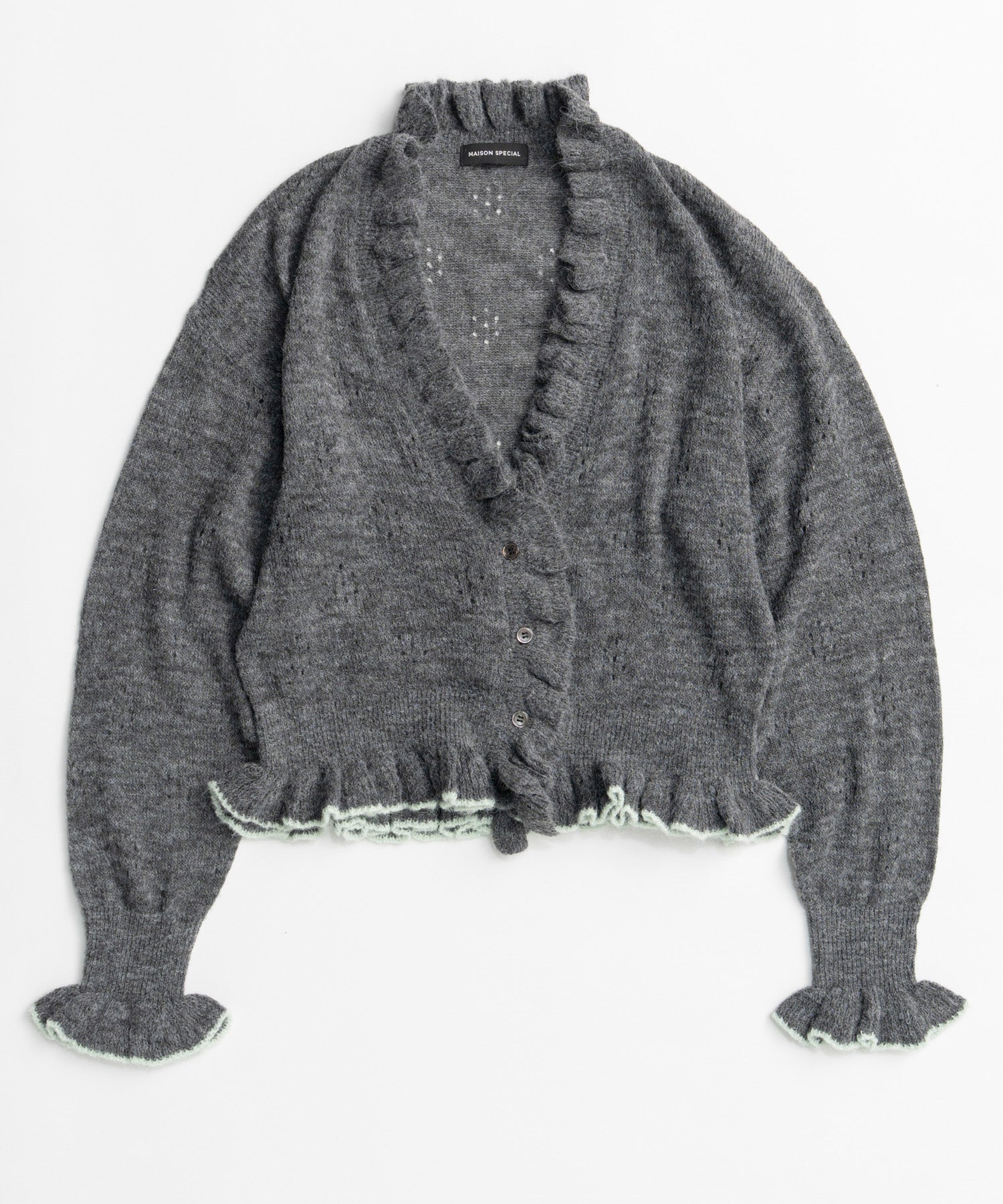 【26AUTUMN PRE-ORDER】V-Neck Frill Cardigan